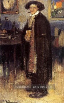  manteau - Man en manteau espagnol 1900 cubiste Pablo Picasso